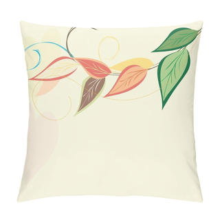 Personality  Abstract Autumn Leaf Background. Banner. Pillow Covers