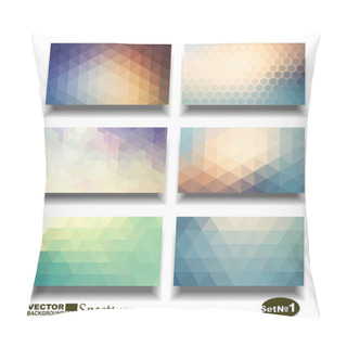Personality  Vector Banner Set. Abstract Header Vector Background . Pillow Covers