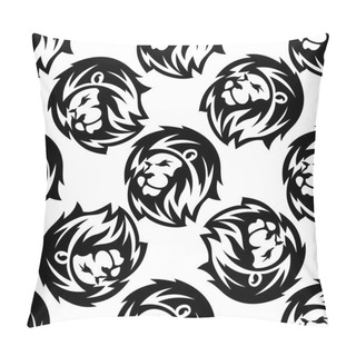 Personality  Seamless Pattern Of A Proud Lion Pillow Covers