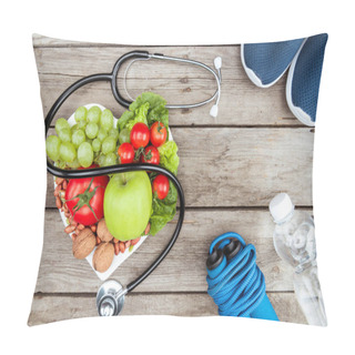 Personality  Stethoscope, Organic Food And Sport Equipment Pillow Covers