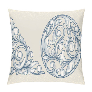 Personality  Vintage Floral Design Elements Pillow Covers