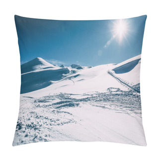 Personality  Beautiful Snow-covered Winter Mountains At Sunny Day, Mayrhofen Ski Area, Austria  Pillow Covers