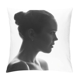 Personality  Silhouette Of Pretty Woman Pillow Covers