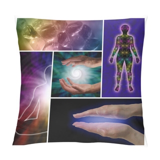 Personality  Holistic Healing Collage Pillow Covers