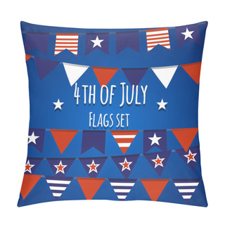Personality  4th Of July Flags Set.  Pillow Covers