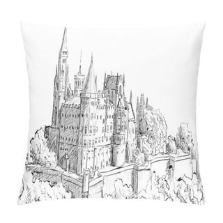 Personality  Old Castle Bw Pillow Covers