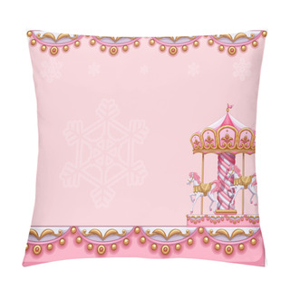 Personality  A Stationery Template With A Merry-go-round Ride Pillow Covers