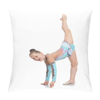 Personality  Girl Gymnast Doing The Splits Pillow Covers