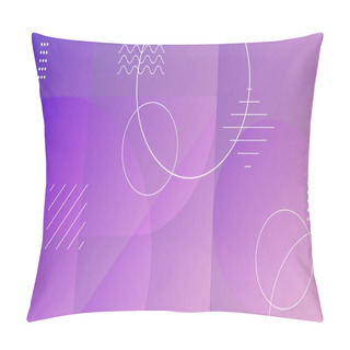 Personality  Geometric Background With Gradient. Minimalist Background Pillow Covers