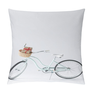 Personality  Retro Bicycle With Christmas Gift Pillow Covers