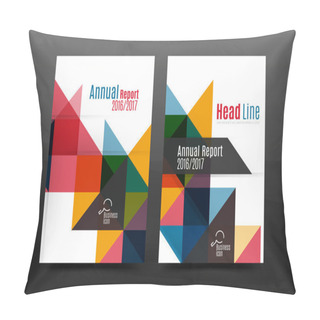 Personality  Colorful Geometry Design Annual Report A4 Cover Brochure Template Layout, Magazine, Flyer Or Leaflet Booklet Pillow Covers