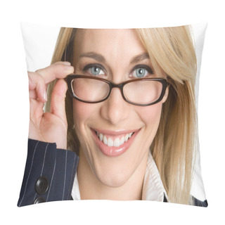 Personality  Woman Wearing Glasses Pillow Covers