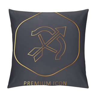 Personality  Archery Golden Line Premium Logo Or Icon Pillow Covers