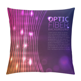 Personality  Colorful Optical Fibers Pillow Covers