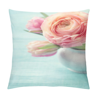 Personality  Pink Flowers Pillow Covers