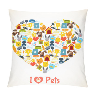 Personality  Pets Care Concept Pillow Covers
