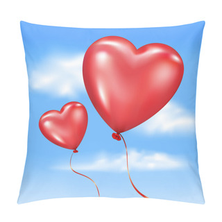 Personality  Inflated Heart-shaped Balloons Pillow Covers