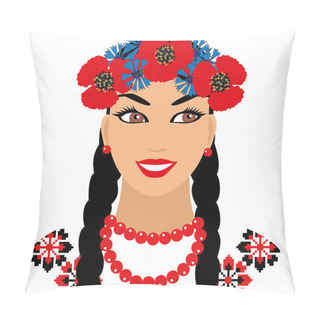 Personality  Vector Ukrainian Girl Pillow Covers