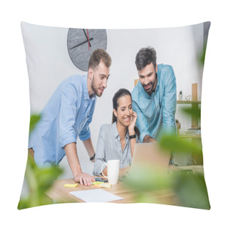 Personality  Business People In Office Pillow Covers