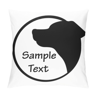 Personality  Vector Illustration Of Dog Icon Pillow Covers