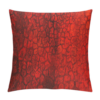 Personality  Abstract Textured Background In Bright Red Pillow Covers