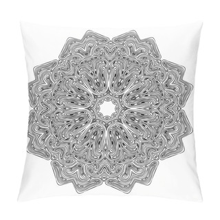 Personality  Mandala Round Ornament Pattern Vector Pillow Covers