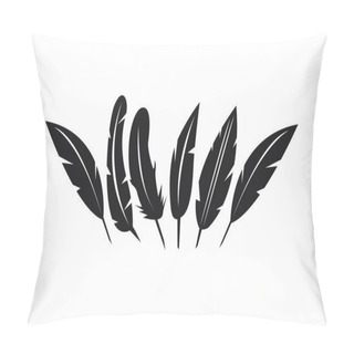 Personality  Vector Feather Icons Set Pillow Covers