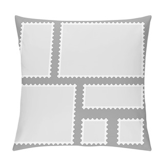 Personality  Blank Postage Stamps. Pillow Covers