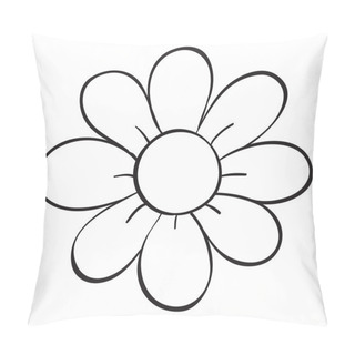 Personality  A Flower Sketch Pillow Covers
