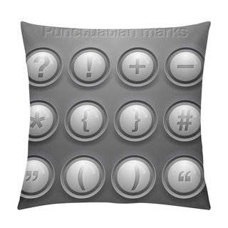 Personality  Vector Set Of Punctuation Marks Pillow Covers