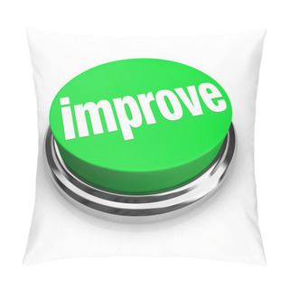 Personality  Improve - Green Button Pillow Covers