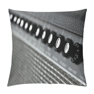 Personality  Close Up Image Of Guitar Amplifier Pillow Covers