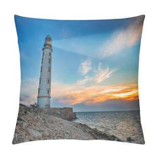 Personality Lighthouse Searchlight Beam Through Sea Pillow Covers