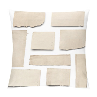 Personality  White News Paper Ripped Message Background Pillow Covers