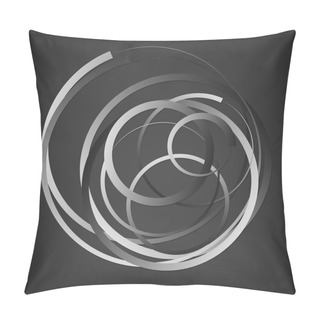 Personality  Abstract Random Circles Background Pillow Covers