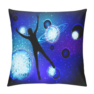 Personality  Illustration For Statuses In Social Networks. Statuses And Wise Words Pillow Covers