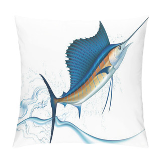 Personality  Jumping Sailfish Pillow Covers