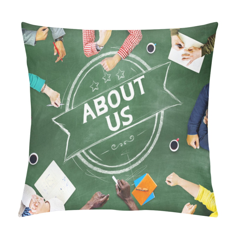 Personality  About Us Information Contact Support Data Concept Pillow Covers