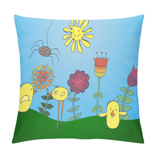 Personality  Vector Easter Greeting Card Pillow Covers