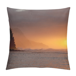 Personality  Orange Sunset Over Na Pali Pillow Covers