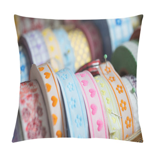 Personality  Multicolor Ribbons Background Pillow Covers