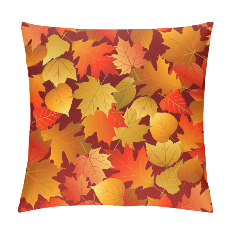 Personality  Seamless autumn leaves pattern pillow covers