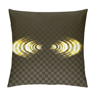 Personality  Vector Transparent Image. Effect Of Glowing Circles On The Water Pillow Covers