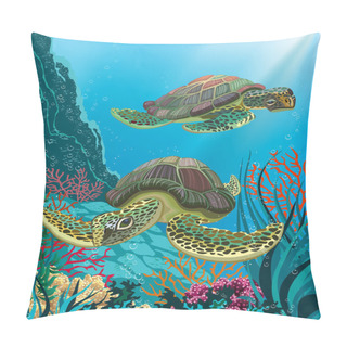 Personality  Sea Turtles Pillow Covers