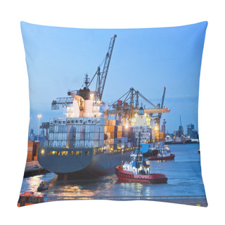 Personality  Cargo Ship Docking Pillow Covers