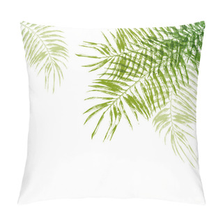 Personality  Hand Drawn Palm Tree Leaves Pillow Covers