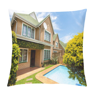 Personality  House With Swimming Pool. Pillow Covers