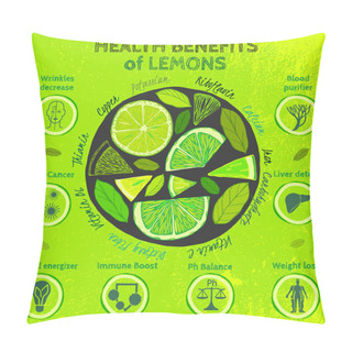 Personality  Lemon Health Benefits Pillow Covers