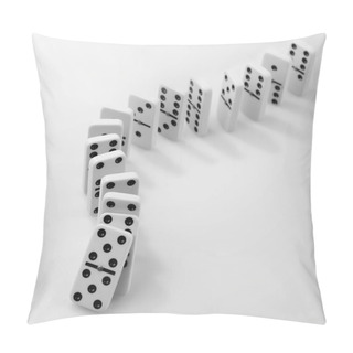 Personality  Dominoes In A Row  Pillow Covers