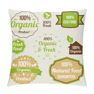 Personality  Vintage Organic Food Signs Pillow Covers